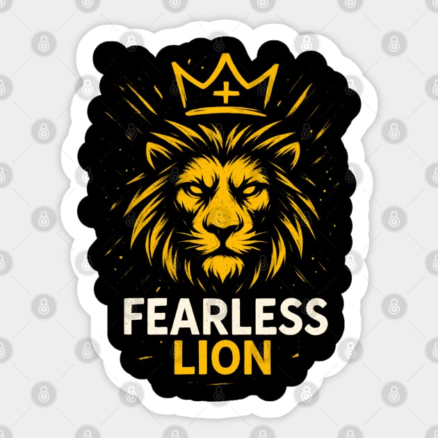 Fearless Lion Sticker by Eric's Store 10